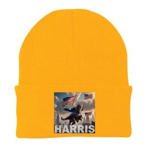 Harris 2024 Childless Cat Funny Usa Election Knit Cap Winter Beanie