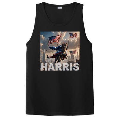 Harris 2024 Childless Cat Funny Usa Election PosiCharge Competitor Tank