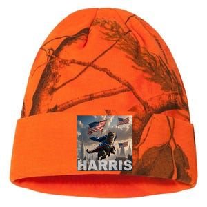 Harris 2024 Childless Cat Funny Usa Election Kati Licensed 12" Camo Beanie