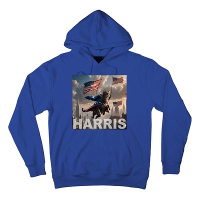 Harris 2024 Childless Cat Funny Usa Election Hoodie