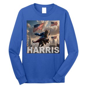 Harris 2024 Childless Cat Funny Usa Election Long Sleeve Shirt