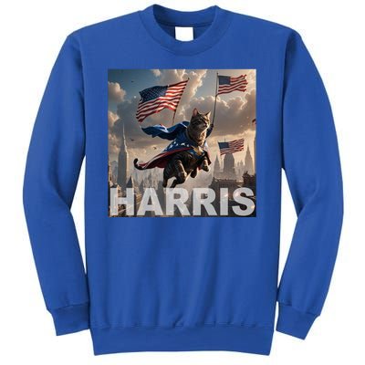 Harris 2024 Childless Cat Funny Usa Election Sweatshirt