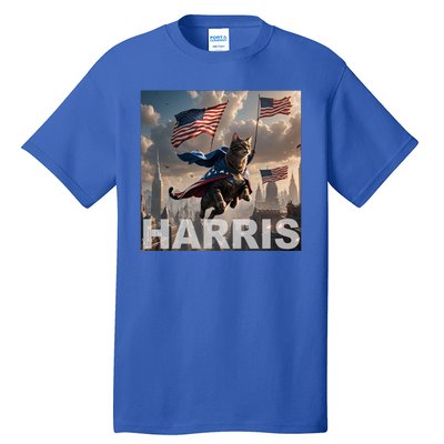 Harris 2024 Childless Cat Funny Usa Election Tall T-Shirt