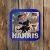 Harris 2024 Childless Cat Funny Usa Election Coaster