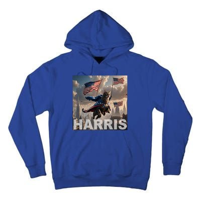 Harris 2024 Childless Cat Funny Usa Election Tall Hoodie