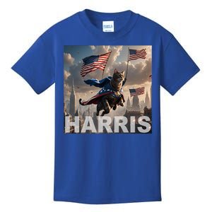 Harris 2024 Childless Cat Funny Usa Election Kids T-Shirt