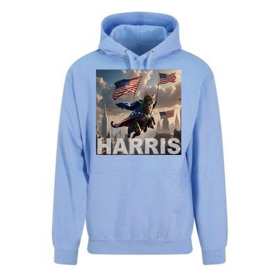 Harris 2024 Childless Cat Funny Usa Election Unisex Surf Hoodie