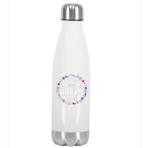 Harris 2024 Cute Love Kamala Harris Gift Stainless Steel Insulated Water Bottle