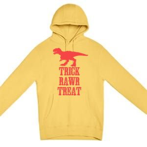 Halloween 2020 Costume Trick Rawr Treat Gift Premium Pullover Hoodie