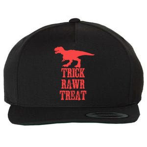 Halloween 2020 Costume Trick Rawr Treat Gift Wool Snapback Cap