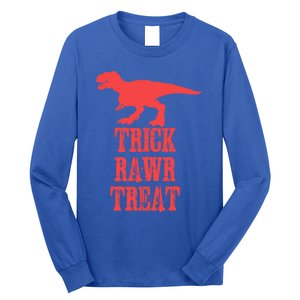 Halloween 2020 Costume Trick Rawr Treat Gift Long Sleeve Shirt