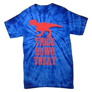 Halloween 2020 Costume Trick Rawr Treat Gift Tie-Dye T-Shirt