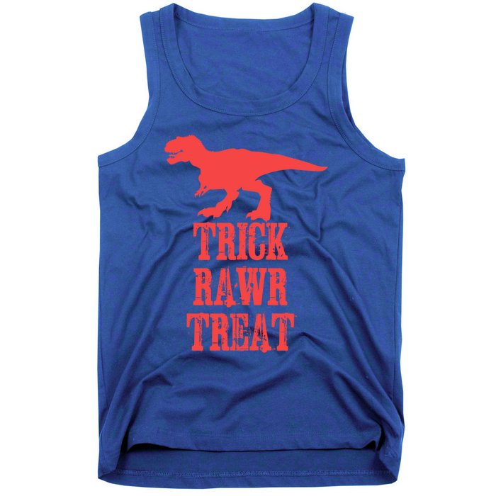 Halloween 2020 Costume Trick Rawr Treat Gift Tank Top