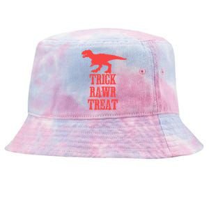 Halloween 2020 Costume Trick Rawr Treat Gift Tie-Dyed Bucket Hat