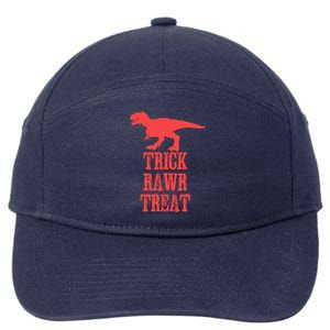 Halloween 2020 Costume Trick Rawr Treat Gift 7-Panel Snapback Hat