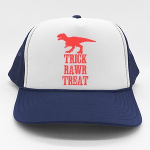 Halloween 2020 Costume Trick Rawr Treat Gift Trucker Hat