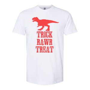 Halloween 2020 Costume Trick Rawr Treat Gift Softstyle CVC T-Shirt