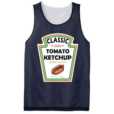 Halloween 2024 Costume Matching Mustard Condiments Mesh Reversible Basketball Jersey Tank