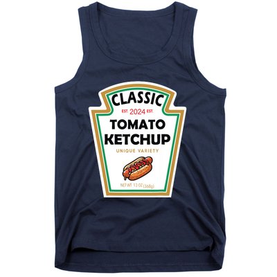 Halloween 2024 Costume Matching Mustard Condiments Tank Top