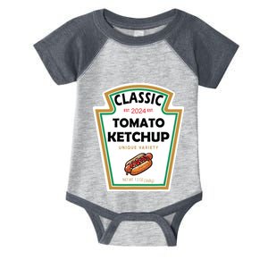 Halloween 2024 Costume Matching Mustard Condiments Infant Baby Jersey Bodysuit