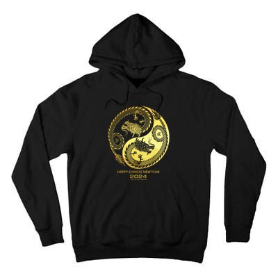 Happy 2024 Chinese New Year 2024 Year Of The Dragon 2024 Tall Hoodie