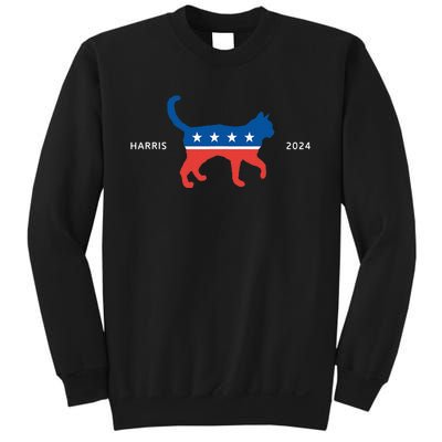 Harris 2024 Democrat Cat Vote For Kamala Walz Election Sweatshirt