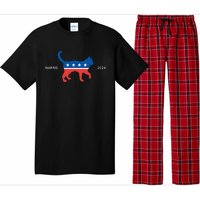 Harris 2024 Democrat Cat Vote For Kamala Walz Election Pajama Set