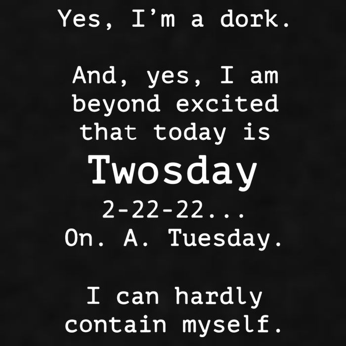 Happy 2s Day Twosday Tuesday 2 22 22 Feb 22nd Twosday Ladies PosiCharge Tri-Blend Wicking Tank