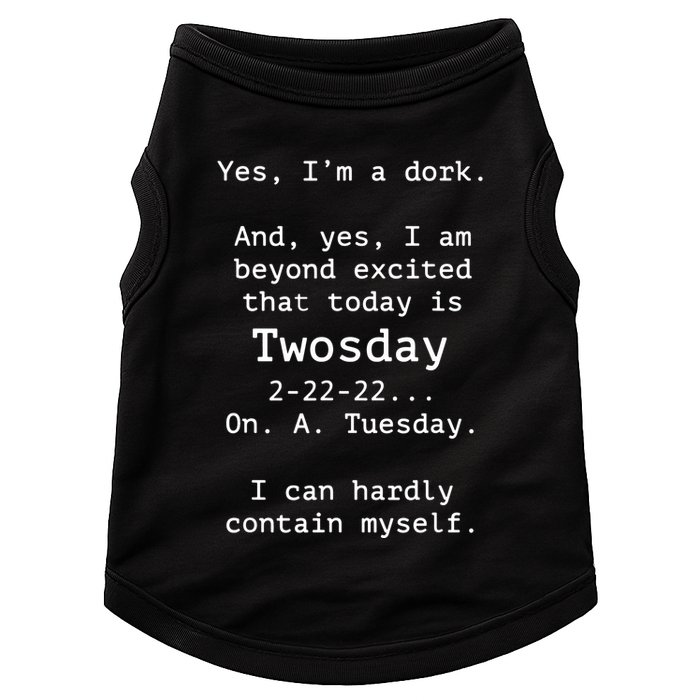 Happy 2s Day Twosday Tuesday 2 22 22 Feb 22nd Twosday Doggie Tank