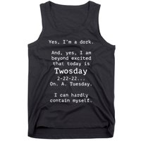 Happy 2s Day Twosday Tuesday 2 22 22 Feb 22nd Twosday Tank Top