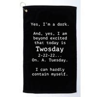 Happy 2s Day Twosday Tuesday 2 22 22 Feb 22nd Twosday Golf Towel