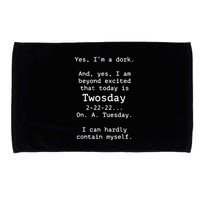 Happy 2s Day Twosday Tuesday 2 22 22 Feb 22nd Twosday Microfiber Hand Towel