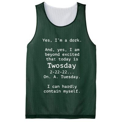Happy 2s Day Twosday Tuesday 2 22 22 Feb 22nd Twosday Mesh Reversible Basketball Jersey Tank