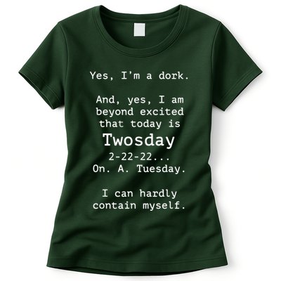 Happy 2s Day Twosday Tuesday 2 22 22 Feb 22nd Twosday Womens T-Shirt