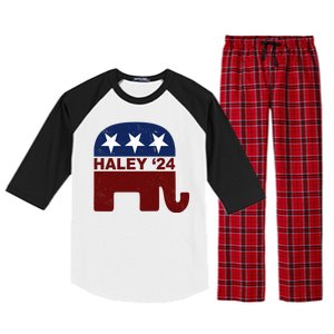 Haley 2024 Election Republican Raglan Sleeve Pajama Set