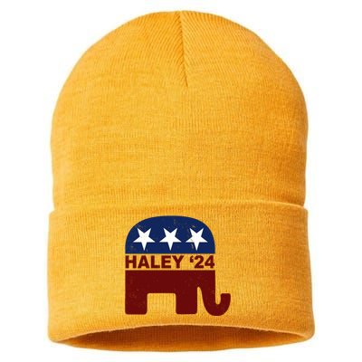 Haley 2024 Election Republican Sustainable Knit Beanie