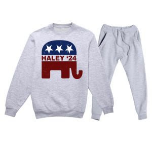 Haley 2024 Election Republican Premium Crewneck Sweatsuit Set