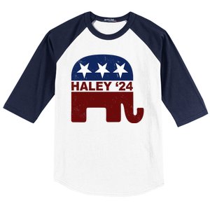 Haley 2024 Election Republican Baseball Sleeve Shirt