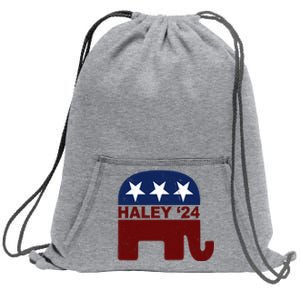 Haley 2024 Election Republican Sweatshirt Cinch Pack Bag