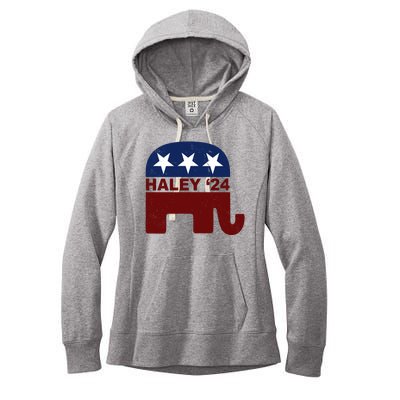 Haley 2024 Election Republican Women's Fleece Hoodie