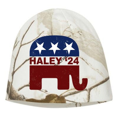 Haley 2024 Election Republican Kati - Camo Knit Beanie