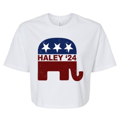 Haley 2024 Election Republican Bella+Canvas Jersey Crop Tee