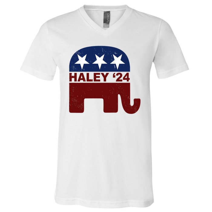 Haley 2024 Election Republican V-Neck T-Shirt