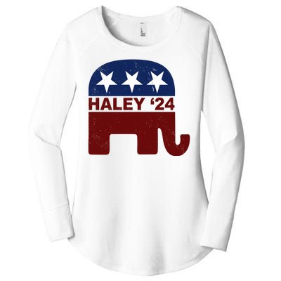 Haley 2024 Election Republican Women's Perfect Tri Tunic Long Sleeve Shirt