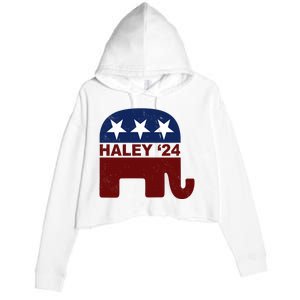 Haley 2024 Election Republican Crop Fleece Hoodie