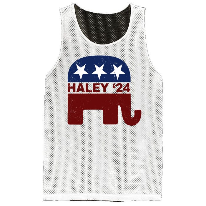 Haley 2024 Election Republican Mesh Reversible Basketball Jersey Tank