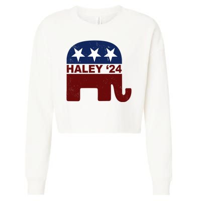 Haley 2024 Election Republican Cropped Pullover Crew