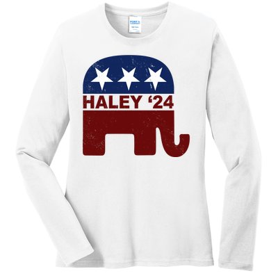 Haley 2024 Election Republican Ladies Long Sleeve Shirt