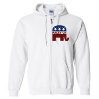 Haley 2024 Election Republican Full Zip Hoodie