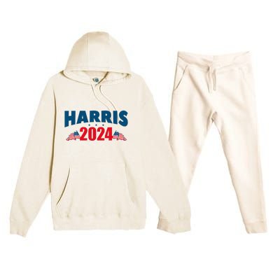 Harris 2024 Election Premium Hooded Sweatsuit Set